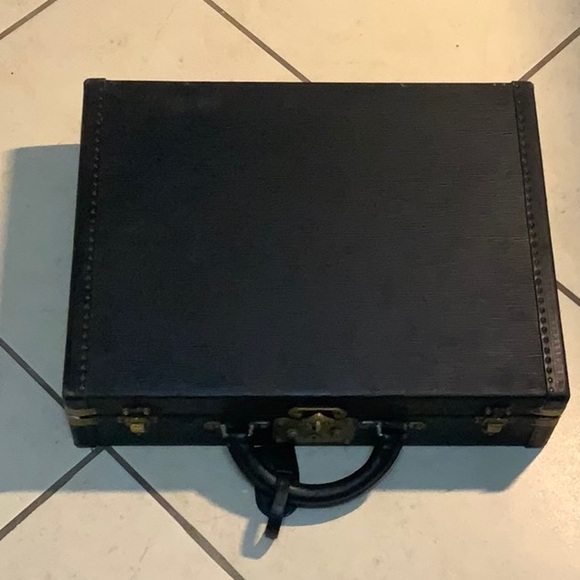 Louis Vuitton vintage collectible, 1930s black presidents briefcase 57/100!!! - Picture 2 of 5